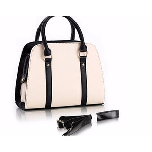 Women Tote Faux-Leather Handbag with Attractive Designer Bow