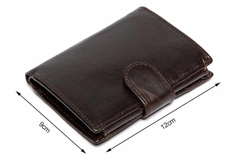 Men Vintage Style Genuine and Naturally Derived Cowhide Leather Wallet