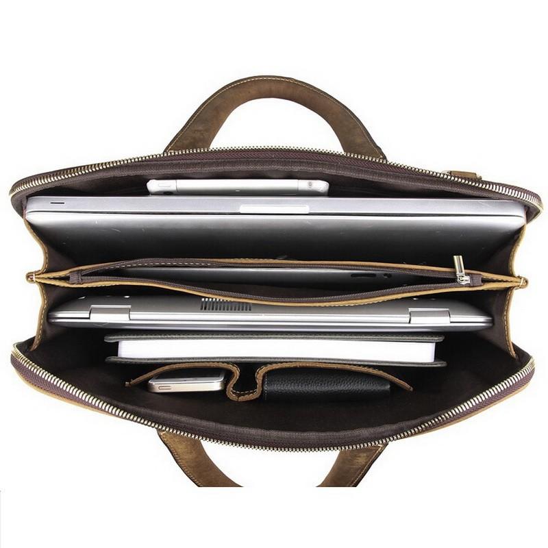 Small Genuine Crocodile Briefcase, Laptop Bag for Men