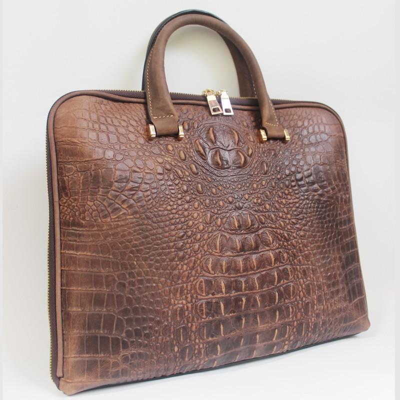 Women's Genuine Crocodile Skin Leather Handbag