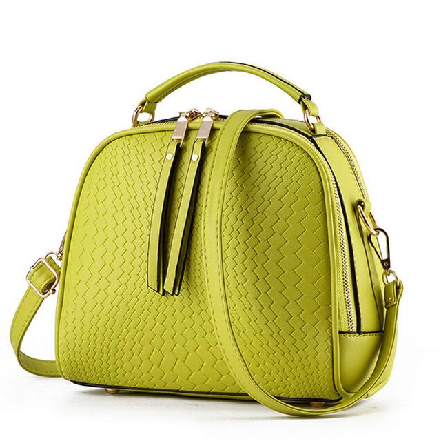 Women Black Zig Zag Quilted Faux-Leather Handbag with Dual Compartments