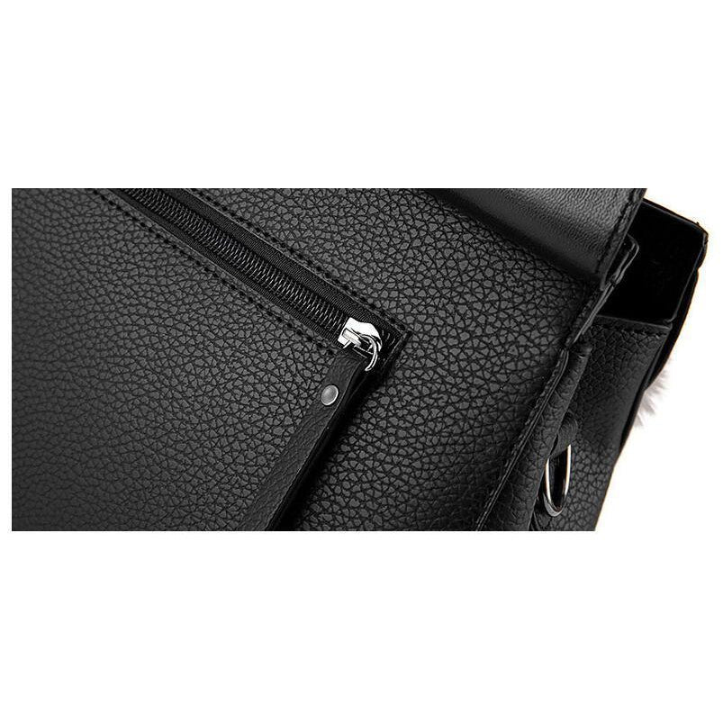 Women Tote Messenger Cross-Body Faux-Leather Bag with Fur and Leaf Shaped Tassels