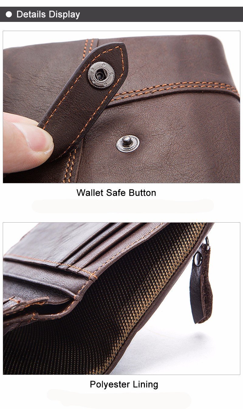 Amazon.com: VALENCHI Genuine Leather RFID Blocking Handmade Multi cards  Bifold Wallet for Men - Slim Mens Wallet (BF-02 BROWN CRAZY) : Clothing,  Shoes & Jewelry