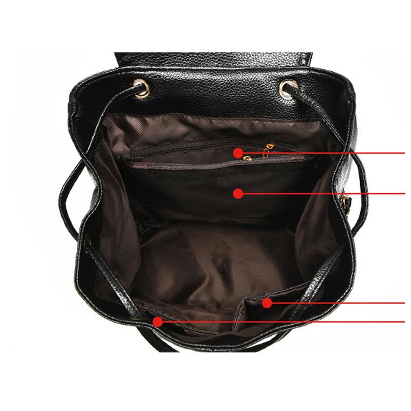 Faux best sale leather rucksack