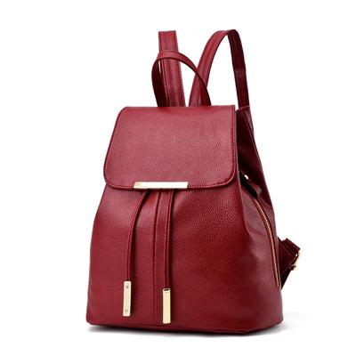 Soft Lambskin Genuine Leather Women's Backpack Handbag