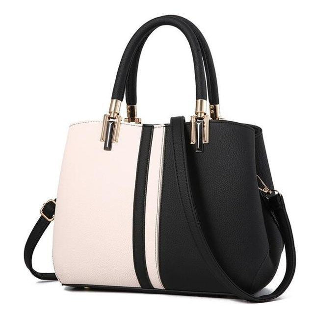 Womens Light Blue Tote Messenger Handbag with Gold Like Hardware main image 0