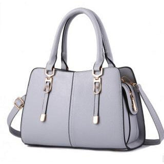 Home / Products / Women Tote Messenger Faux-Leather Handbag with Golden ...