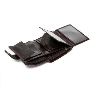 Men Vintage Style Genuine and Naturally Derived Cowhide Leather Wallet