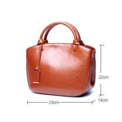 Women Vintage Rich and Premium Faux-Leather Women Tote Bag with Leather Tag
