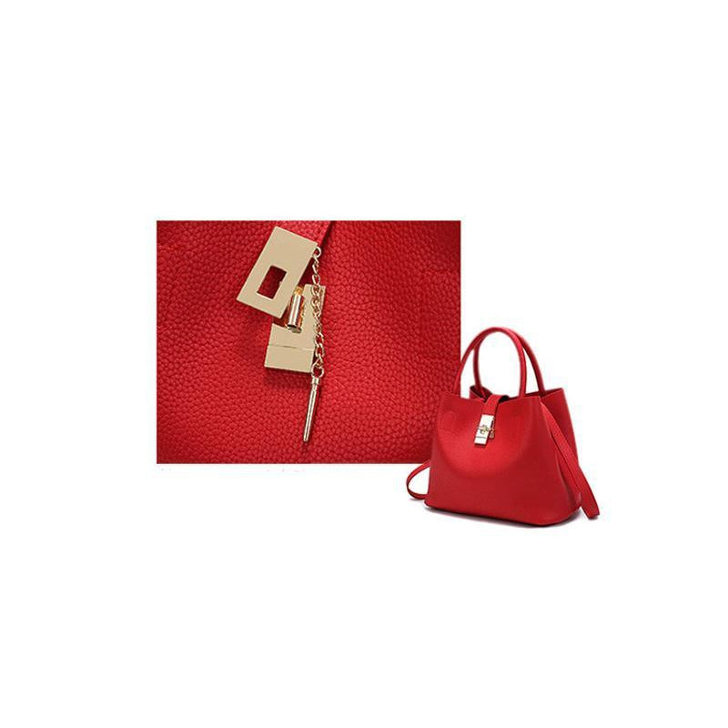 Womens Designer Style Faux Leather Shoulder Bag Ladies Handbag