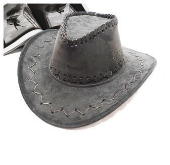 Britain Gentleman Faux-leather Hat Vintage Hat with Roll Brim Casual PU Hat