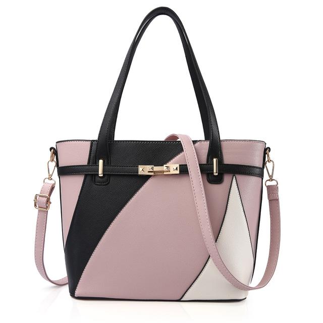 Women Asymmetrical Style Tri Color Synthetic Tote Messenger Women Asymmetrical Style Tri Color Synthetic Tote Messenger