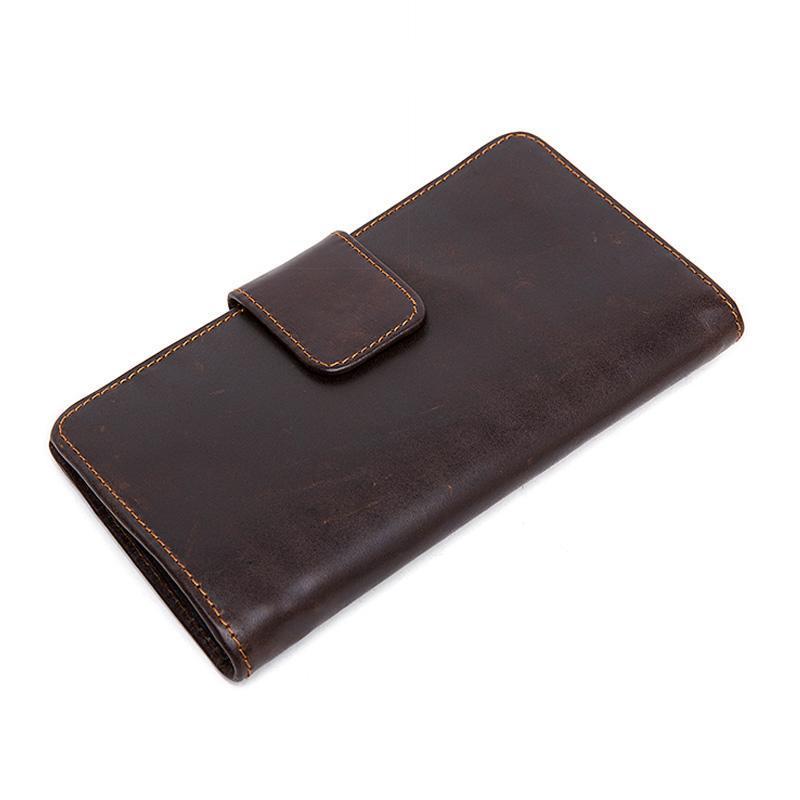 Trendy and Unique Design Genuine Leather Credit Card Holder Wallet for Men