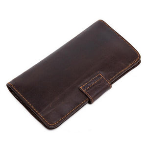 Trendy and Unique Design Genuine Leather Credit Card Holder Wallet for Men