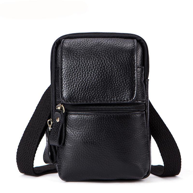 Premium Casual Waist Pack Made with Original Leather for Travelling Purposes