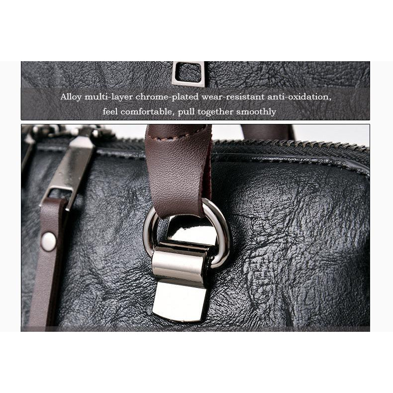 Women Faux-Leather Distressed Asymmetri Tote Cross-body Bag with Stunning Tassels