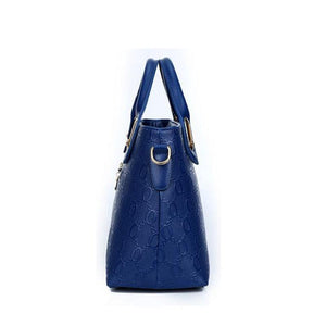 Women Blue Tote Messenger Wallet wristlet Sling Bag Side