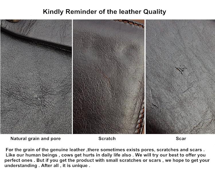 Men Genuine Leather Wallet with Anti-Magnetic Anti-Theft RFID Protection Lining