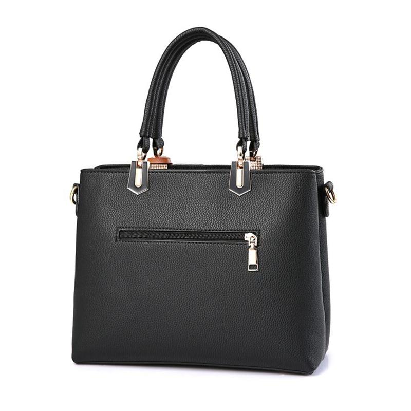 Women Tote Faux-Leather cross body Messenger Handbag Leather Bag with Leather Tassels