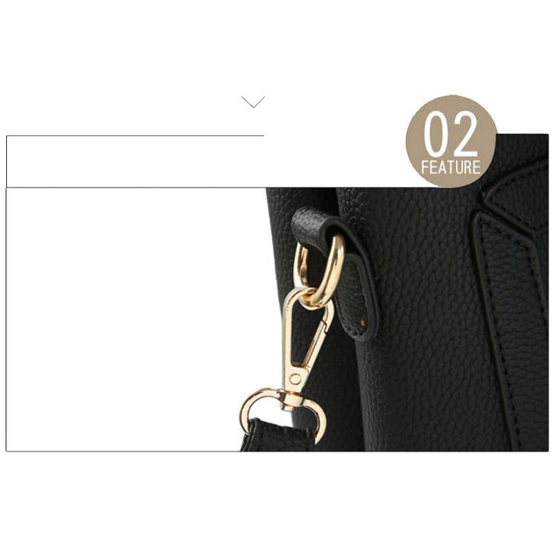 Women Lookbook Tote cross body Messenger Faux-Leather Bag with Tassels