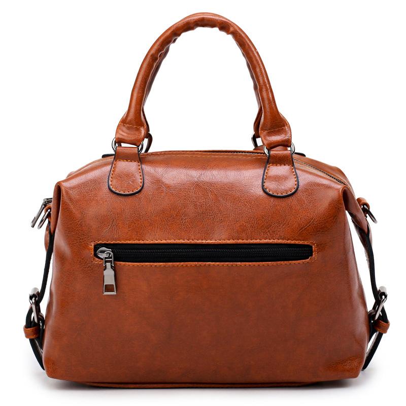 Women Tote Messenger Boston Style Hand & Shoulder Faux-Leather Bag