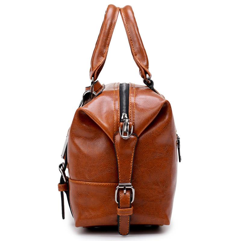 Women Tote Messenger Boston Style Hand & Shoulder Faux-Leather Bag