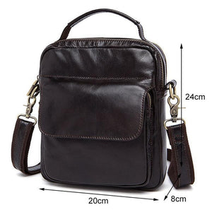 Men Genuine Leather Fashionable and Trendy Travel Shoulder Bag
