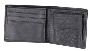 Men Genuine Leather Wallet with Coin and Card Pockets