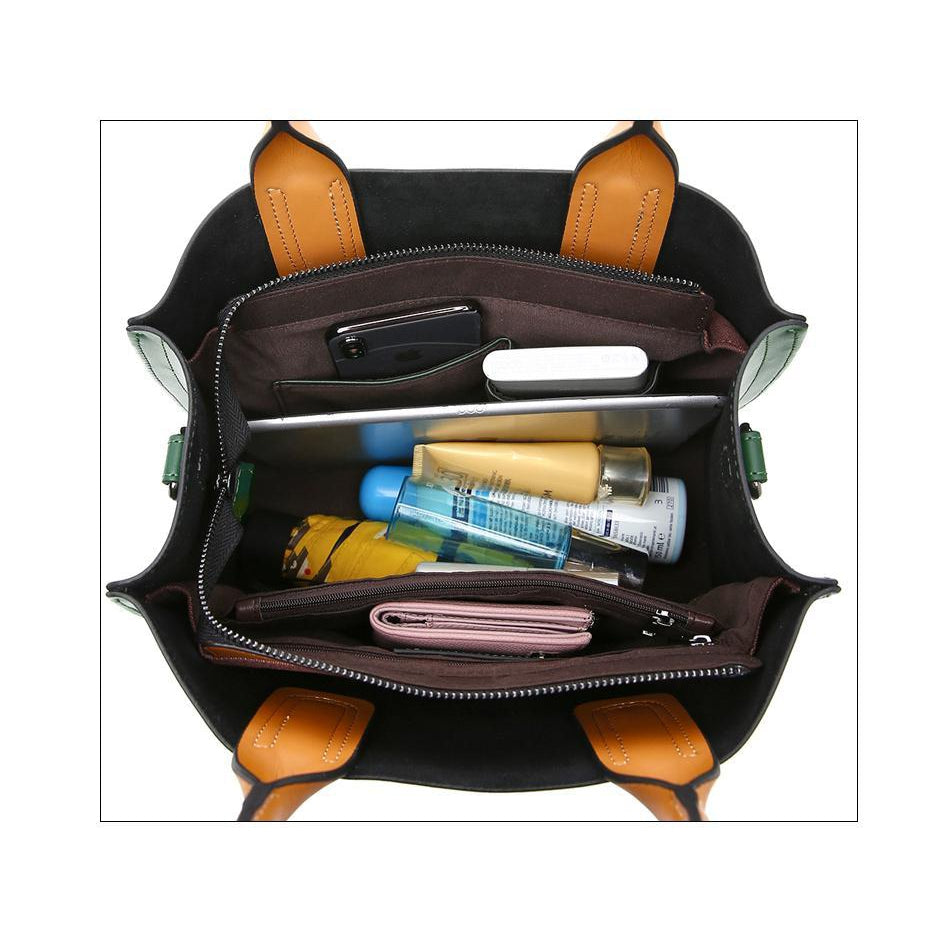 Women's Patent Leather Tote Bag - Shoulder & Crossbody Messenger, Multiple Colors