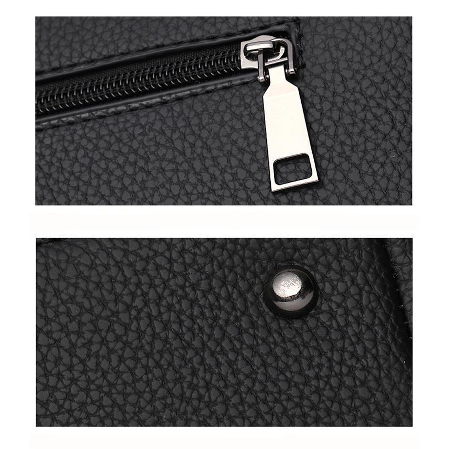 Women Faux-Leather Tote Messenger Bag with Rising Star Decorative Designing