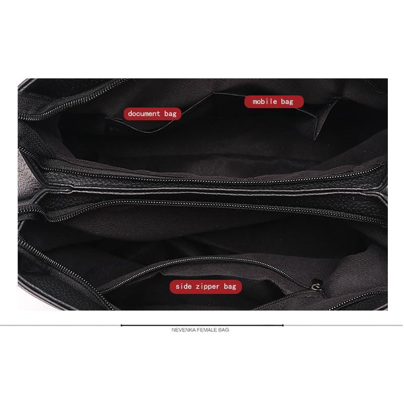 Women Faux-Leather Tote Messenger Bag with Rising Star Decorative Designing