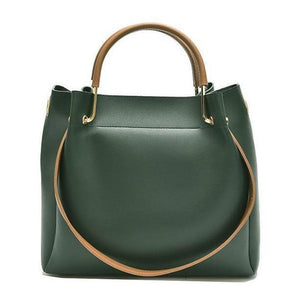 A Perfect Tote Genuine Leather Shopping Bag with a Bucket Shaped Design