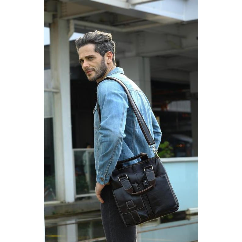 High Quality Leather Tote Shoulder Business Bag for Any Formal Occasion