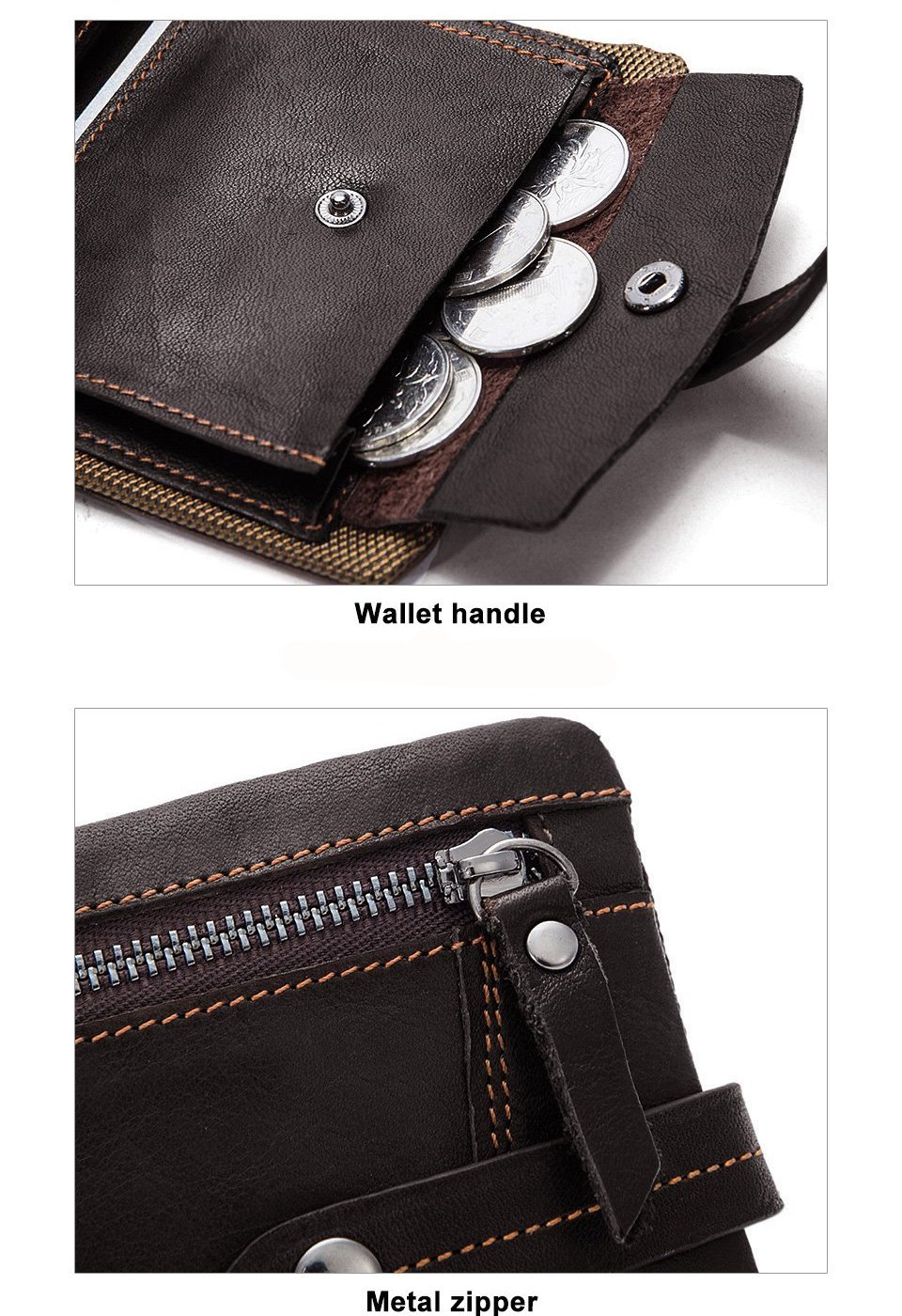 Amazon.com: SHERCHPRY 3pcs Vintage Purse Mens Leather Wallet Purse for Men  Men's Wallets Men Wallet Genuine Leather Wallets for Men Leather Purse  Wallets for Men Holder Coin Purse Short Man : Clothing,