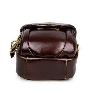 Men Brown Genuine Leather Mini Bag