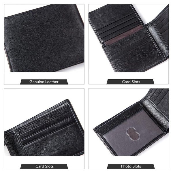 Home / Products / Men Foldable Wallet Made with 100% Genuine Leather ...