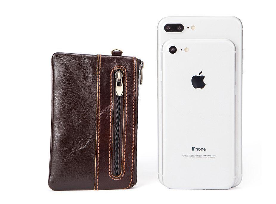 Trendy and Stylish Natural Leather Coin Purse and Card Holder